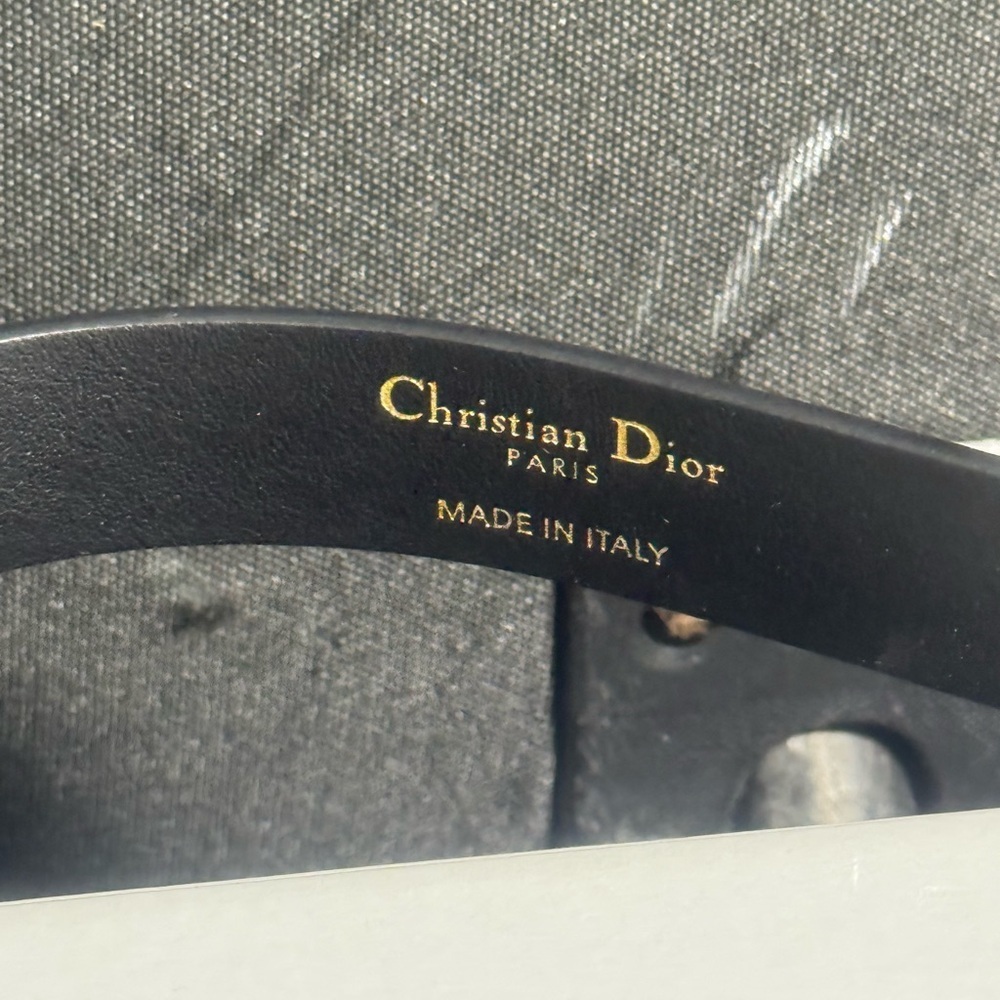 Dior Black Belt Bag with Silver Logo - Picture 3 of 13